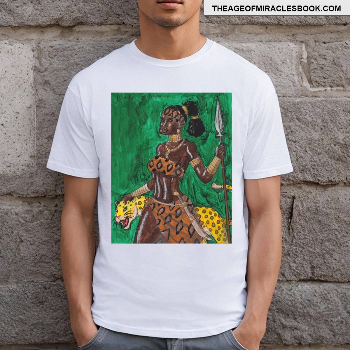 Woman And Leopard T-shirt