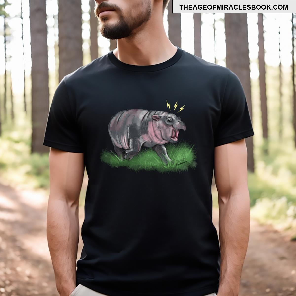 Moo Deng Hippo T-shirt