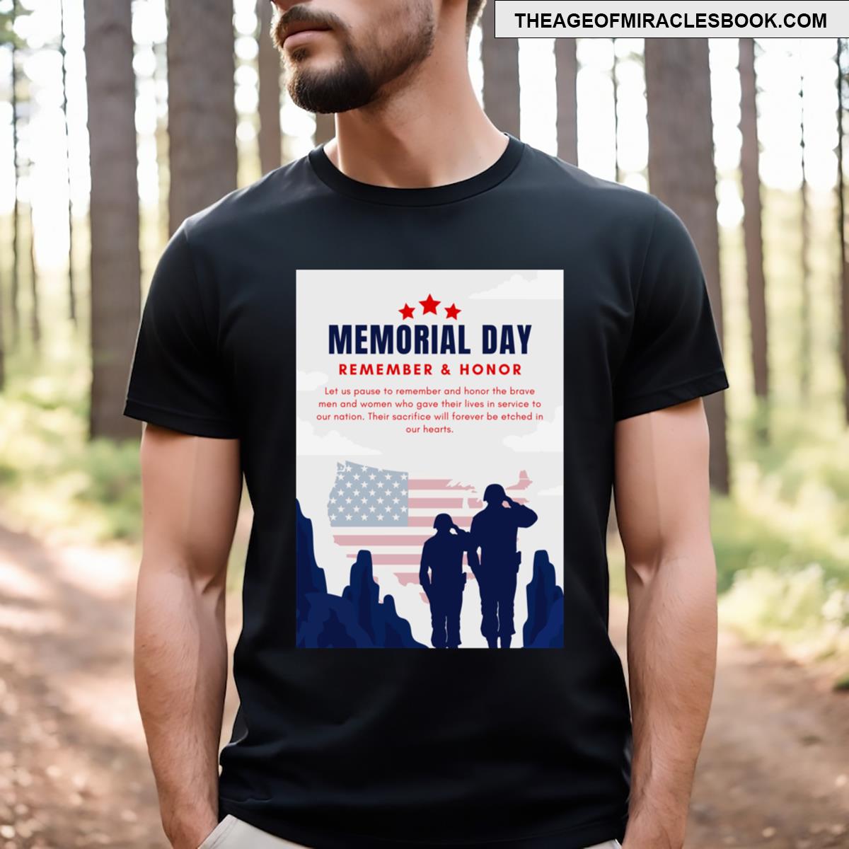 Remembering And Honoring Those Who Served T-shirt