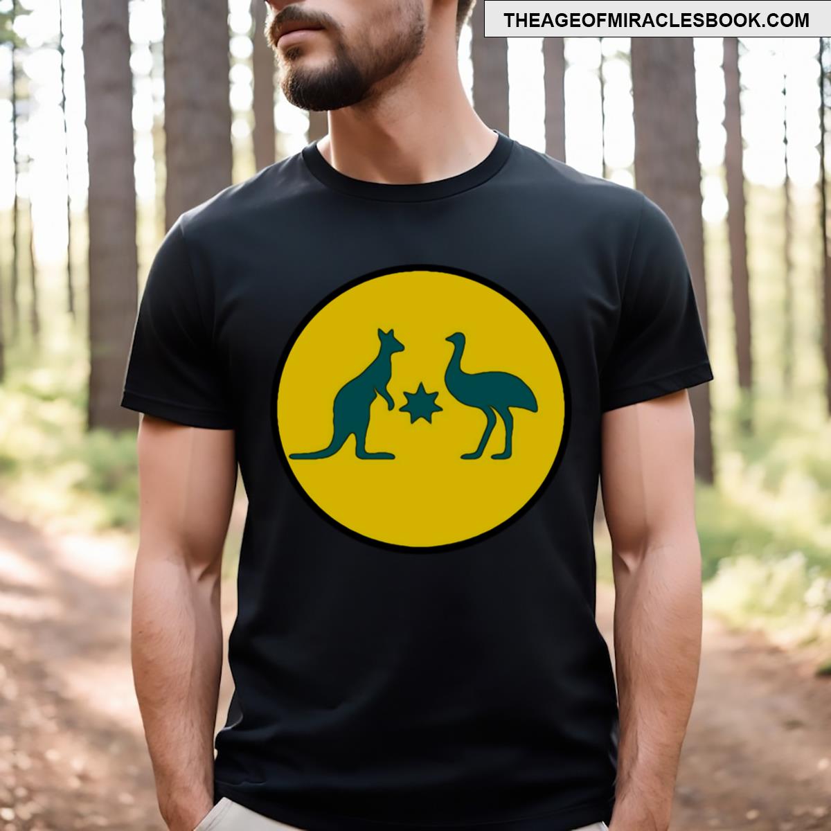 Australian Crest Sun Flag For Australia T-shirt