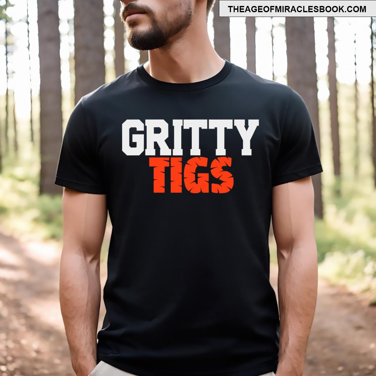 Detroit Baseball Gritty Tigs T-shirt