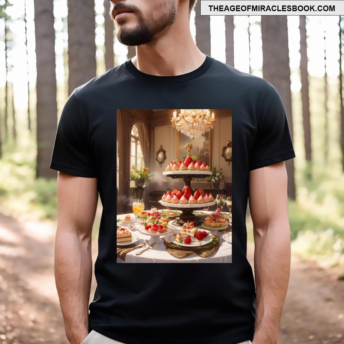 Elegant Dessert Feast A Classy Dinner Spread Graphic T-shirt