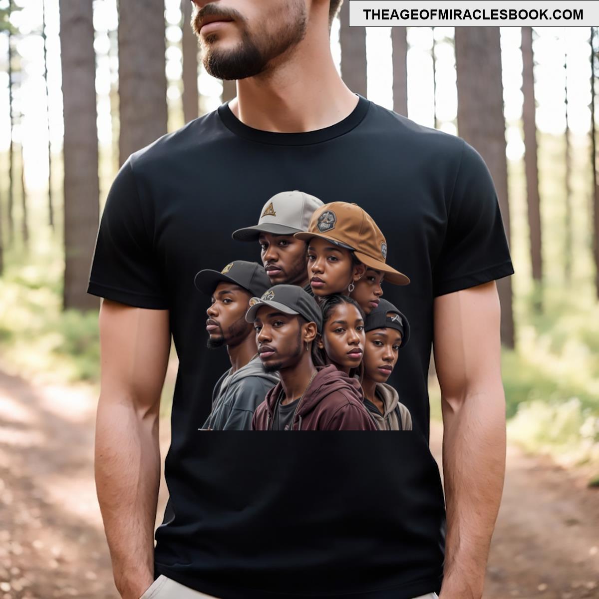 Hip Hop Style Caps T-shirt