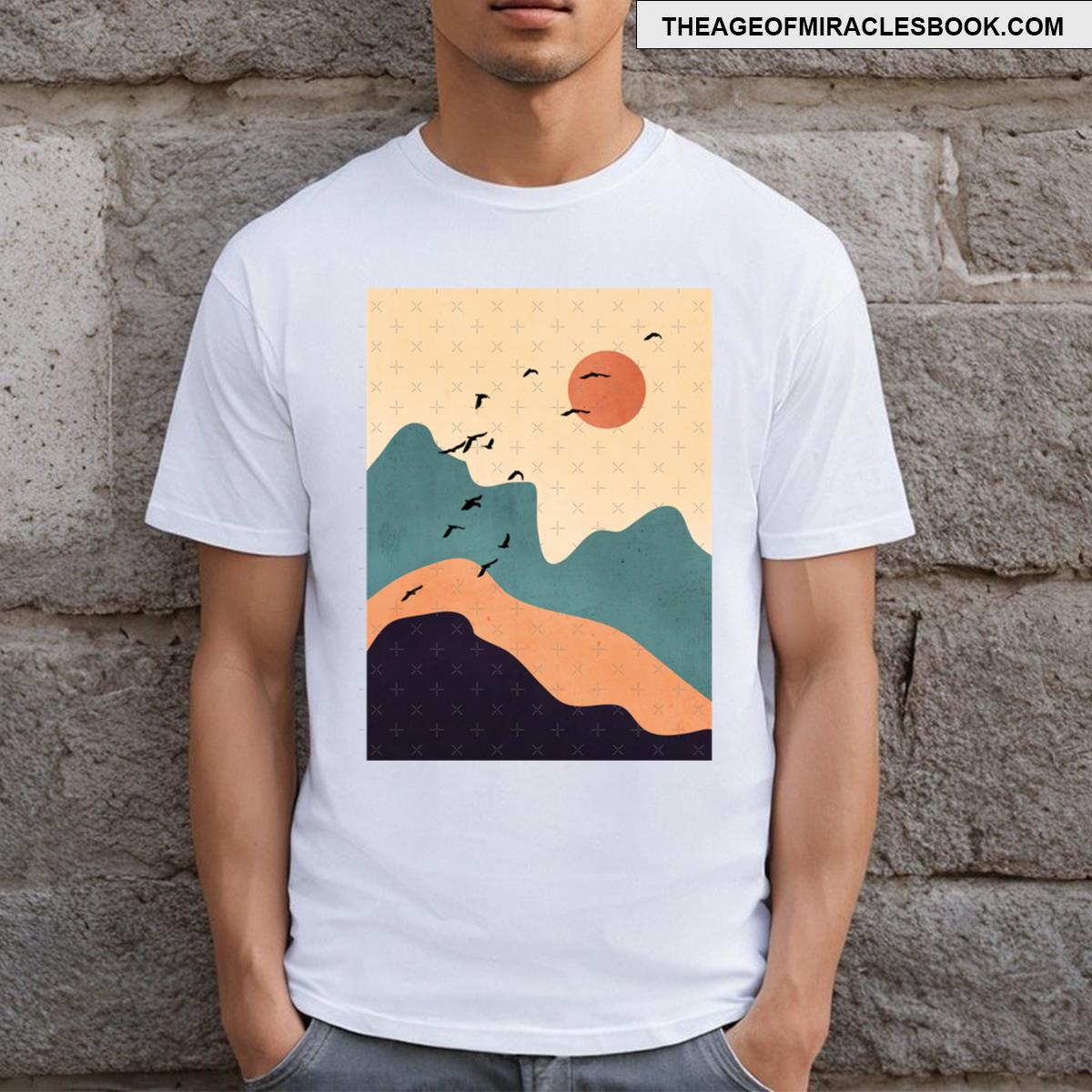 Minimal Abstract Art Landscape 19 T-shirt