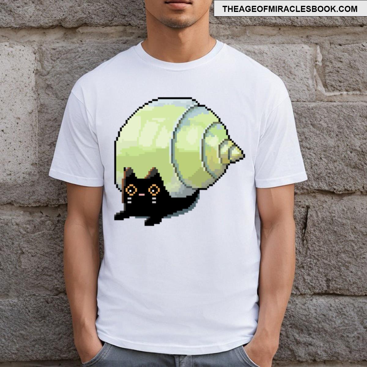 Pixel Snail Cat 2 T-shirt