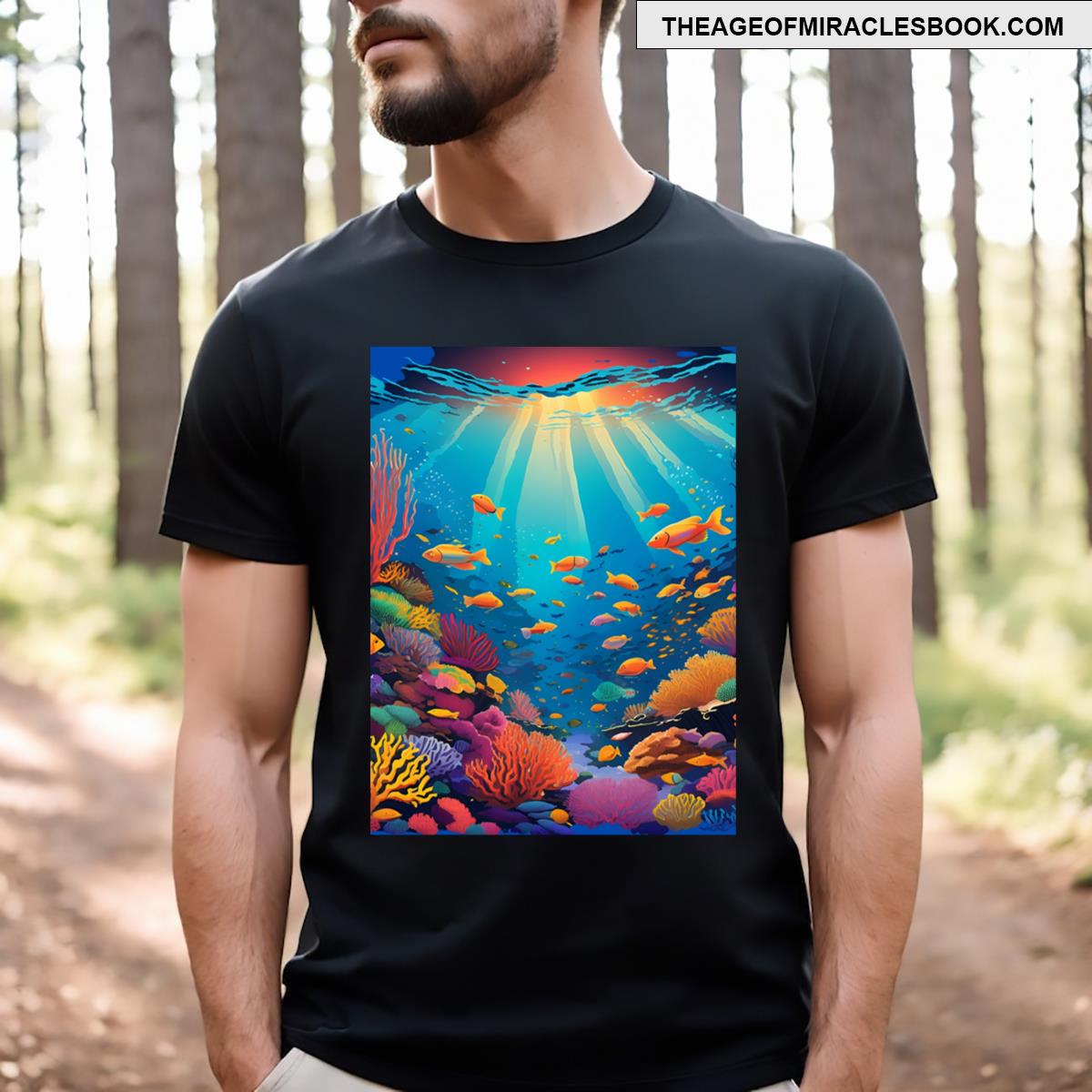 Under The Sea Surface Graphic T-shirt