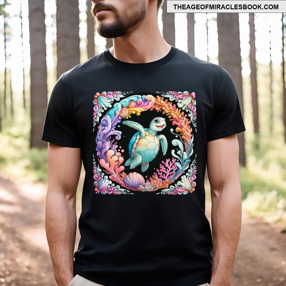 Watercolor Ocean Sea Turtle T-shirt