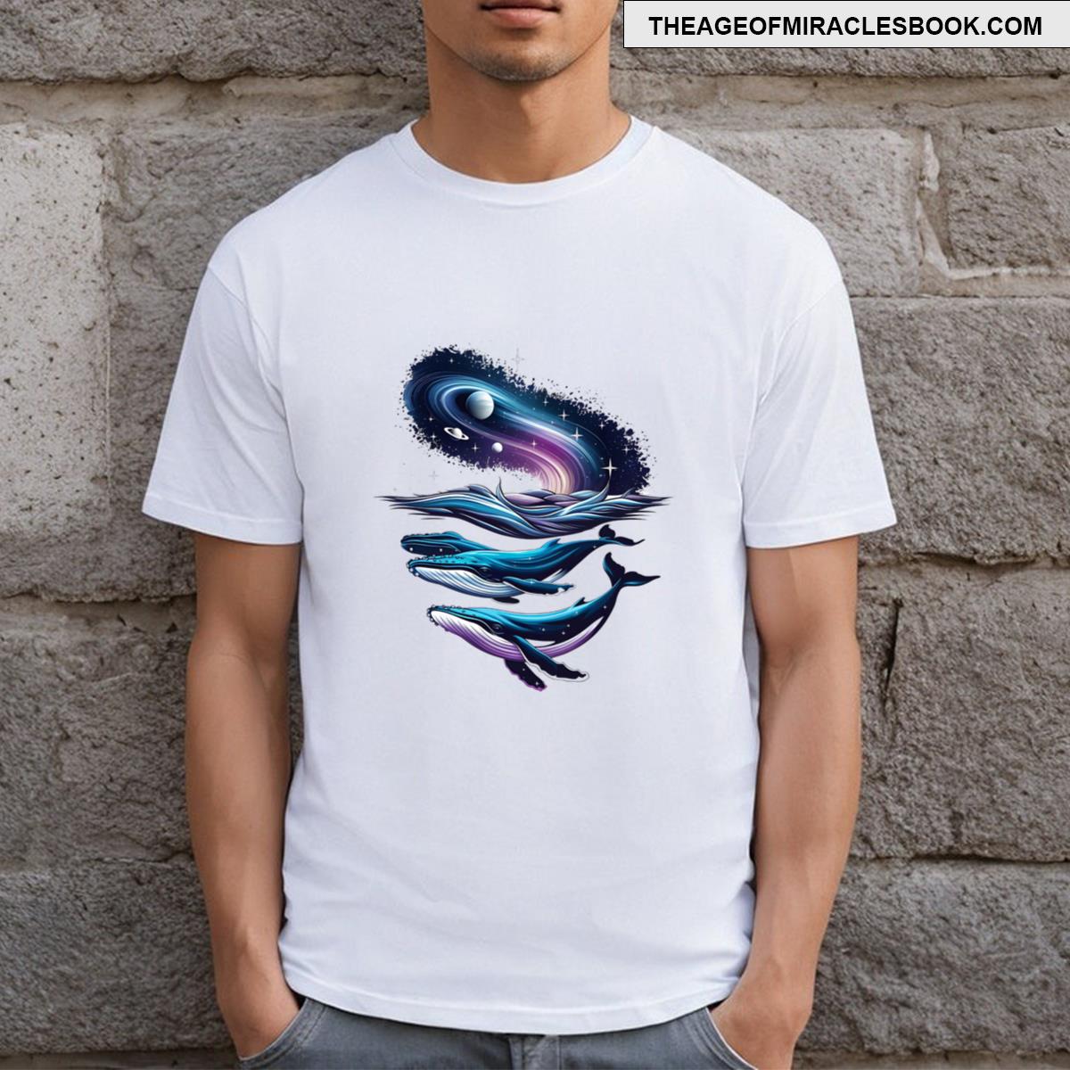 Whales In A Cosmic Ocean T-shirt