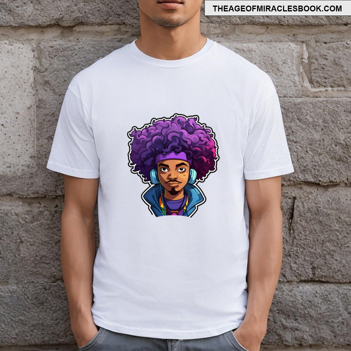 A Rasta Boy With Headphones T-shirt