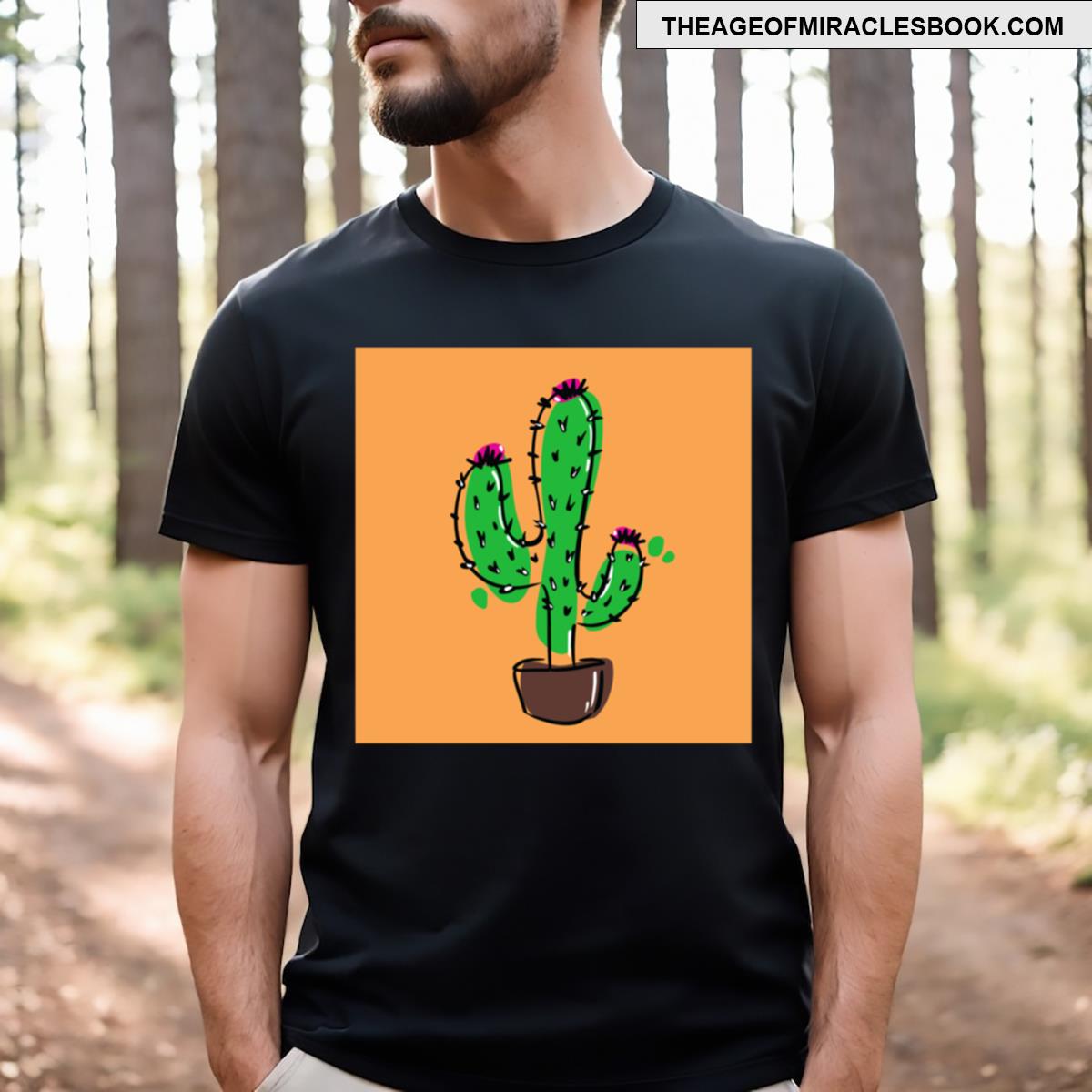 Cute Blooming Cactus T-shirt