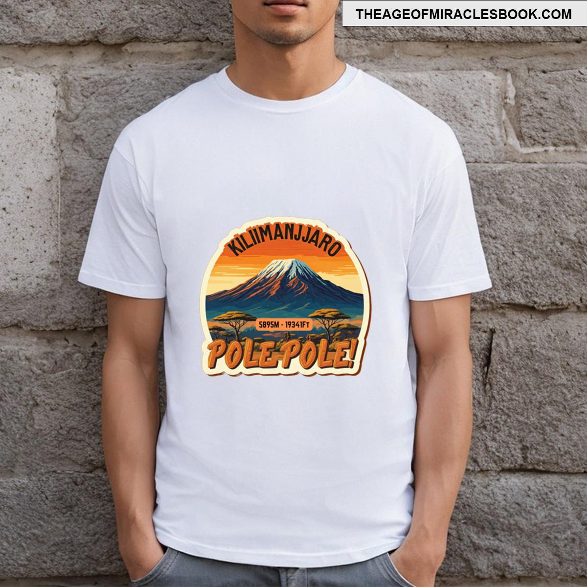 Mount Kilimanjaro Unique Sticker T-shirt