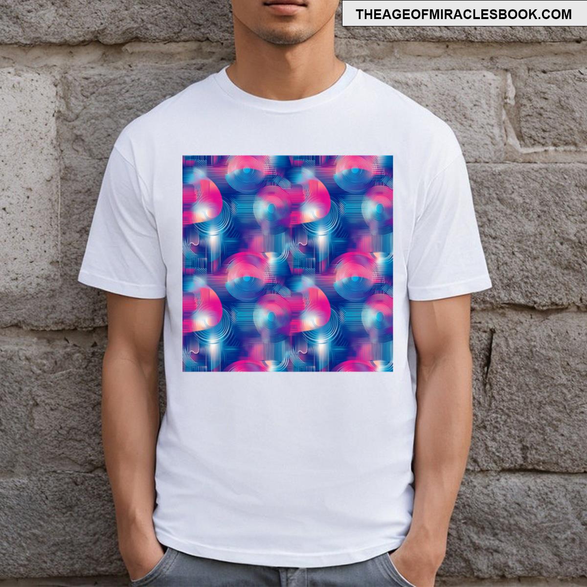 Neon Pulse 2025 Pattern T-shirt