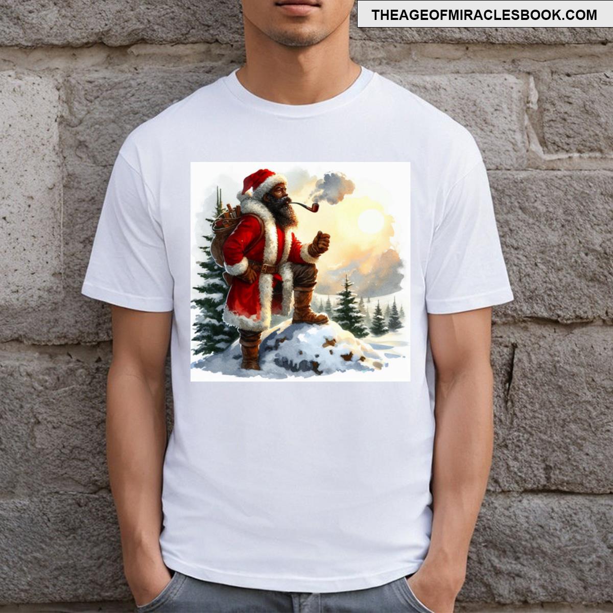 African American Santa T-shirt