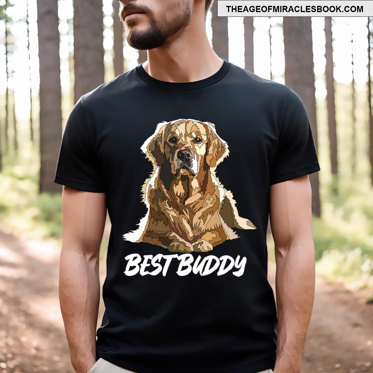 Best Buddy Golden Retriever T-shirt