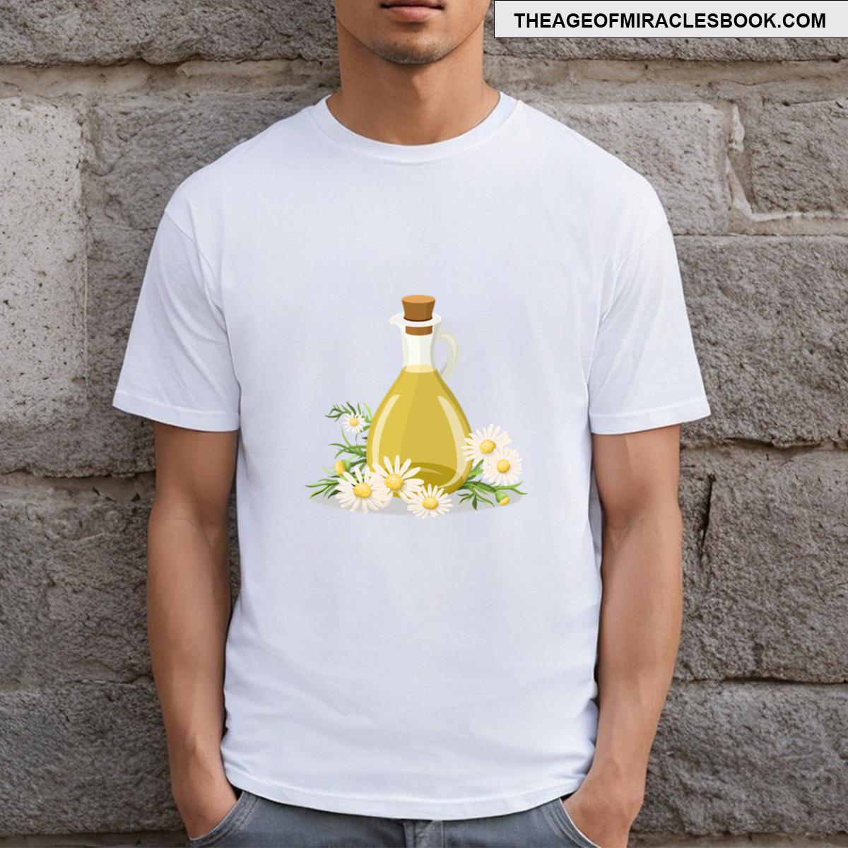 Chamomile Oil Glass Bottle T-shirt