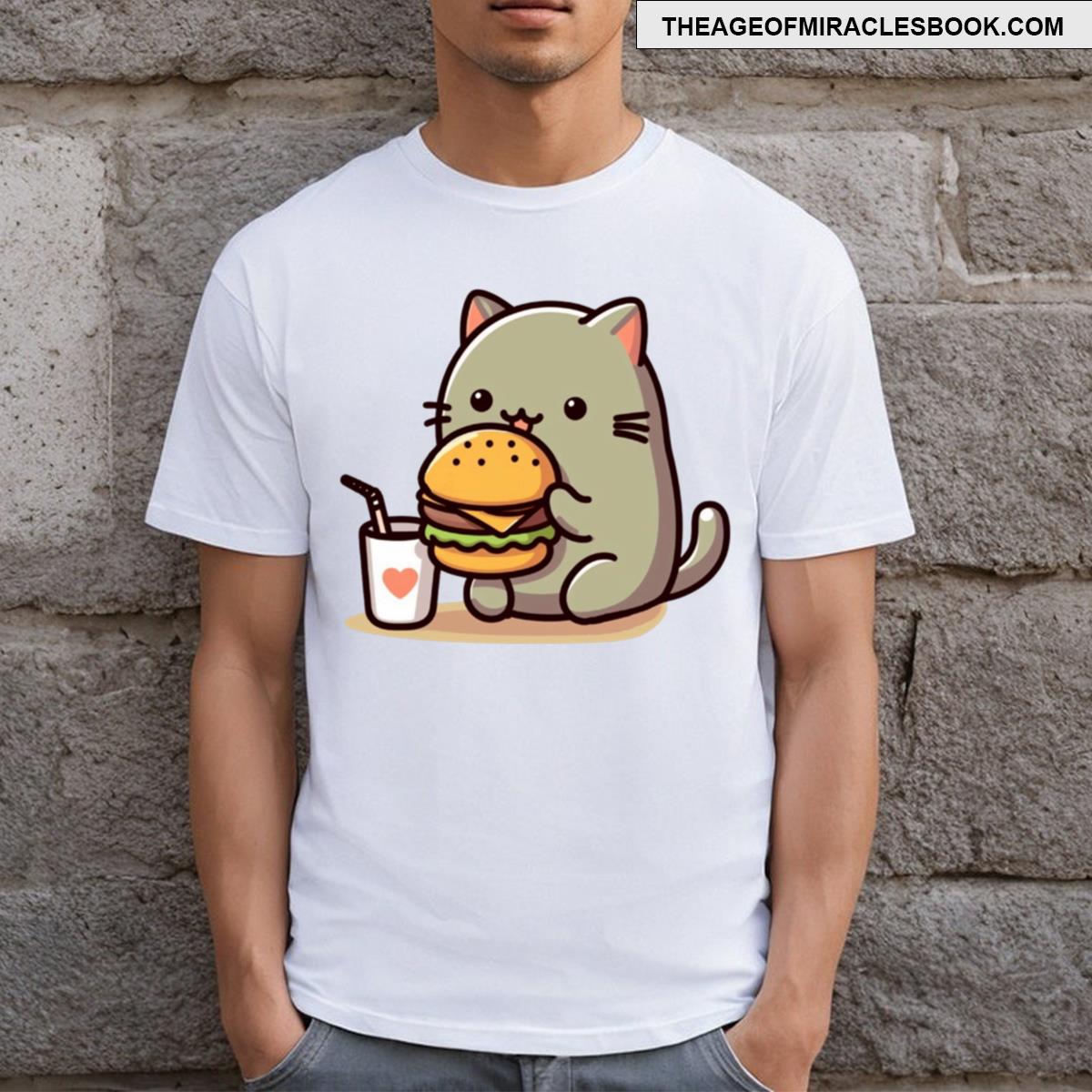 Hamburger Cat T-shirt