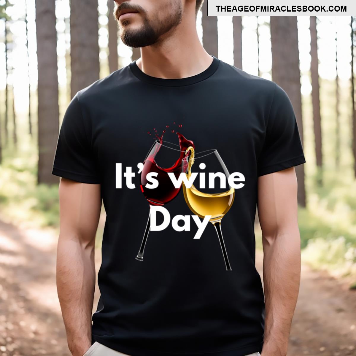 It’s Wine Day Fun Dark For Wine Lovers T-shirt