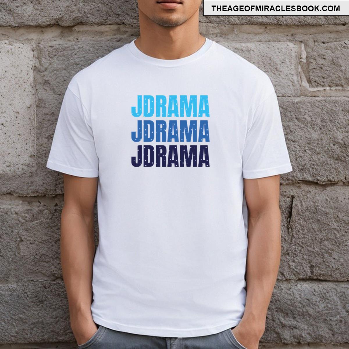Jdrama Gradient Cool Toned Typography Design T-shirt