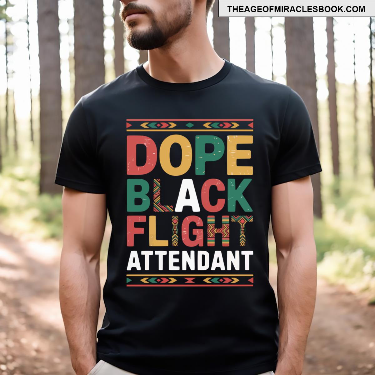 Black Flight Attendant T-shirt