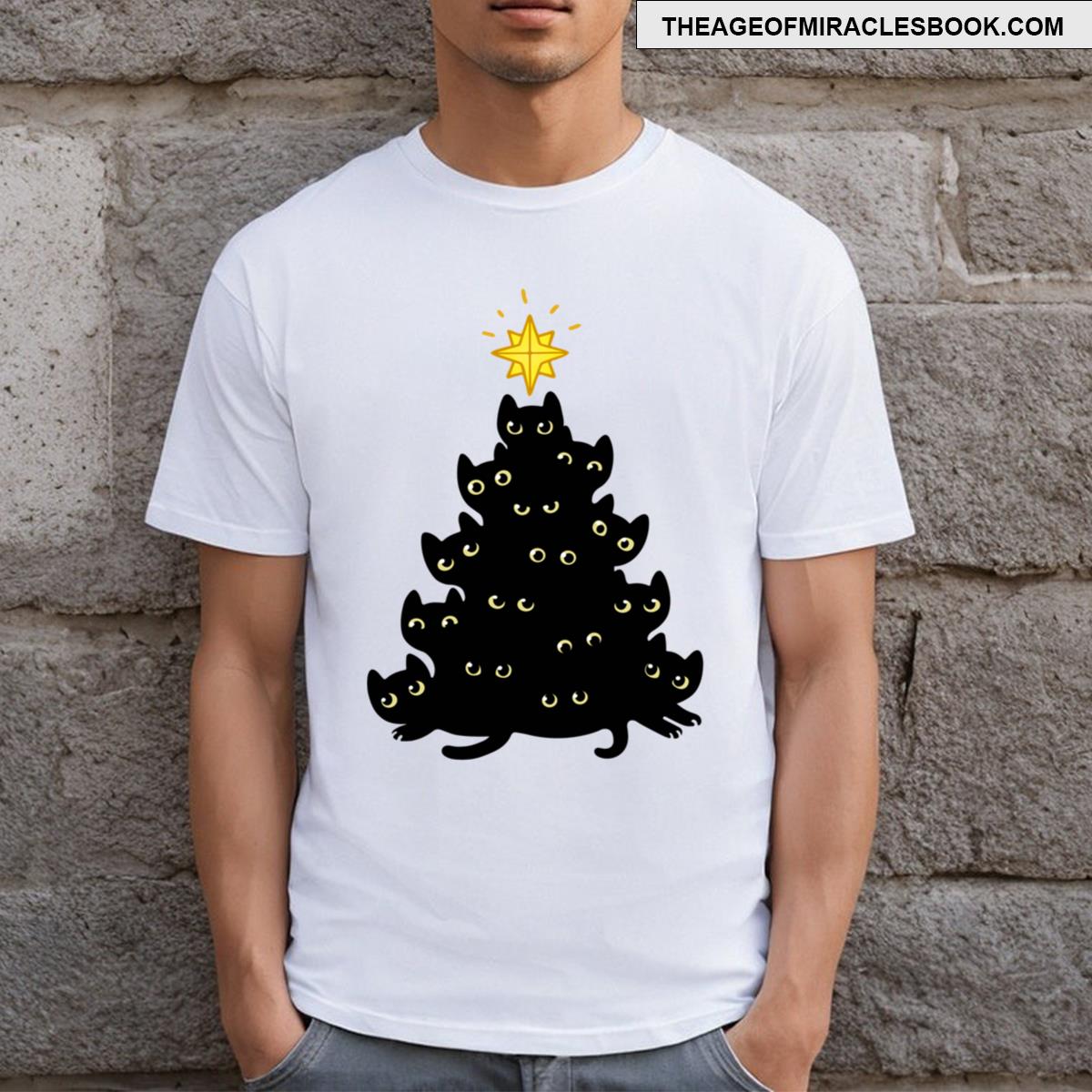 Meowy Christmas T-shirt