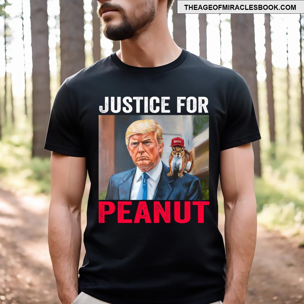 Justice For Peanut The Squirrel Wanted T-shirt