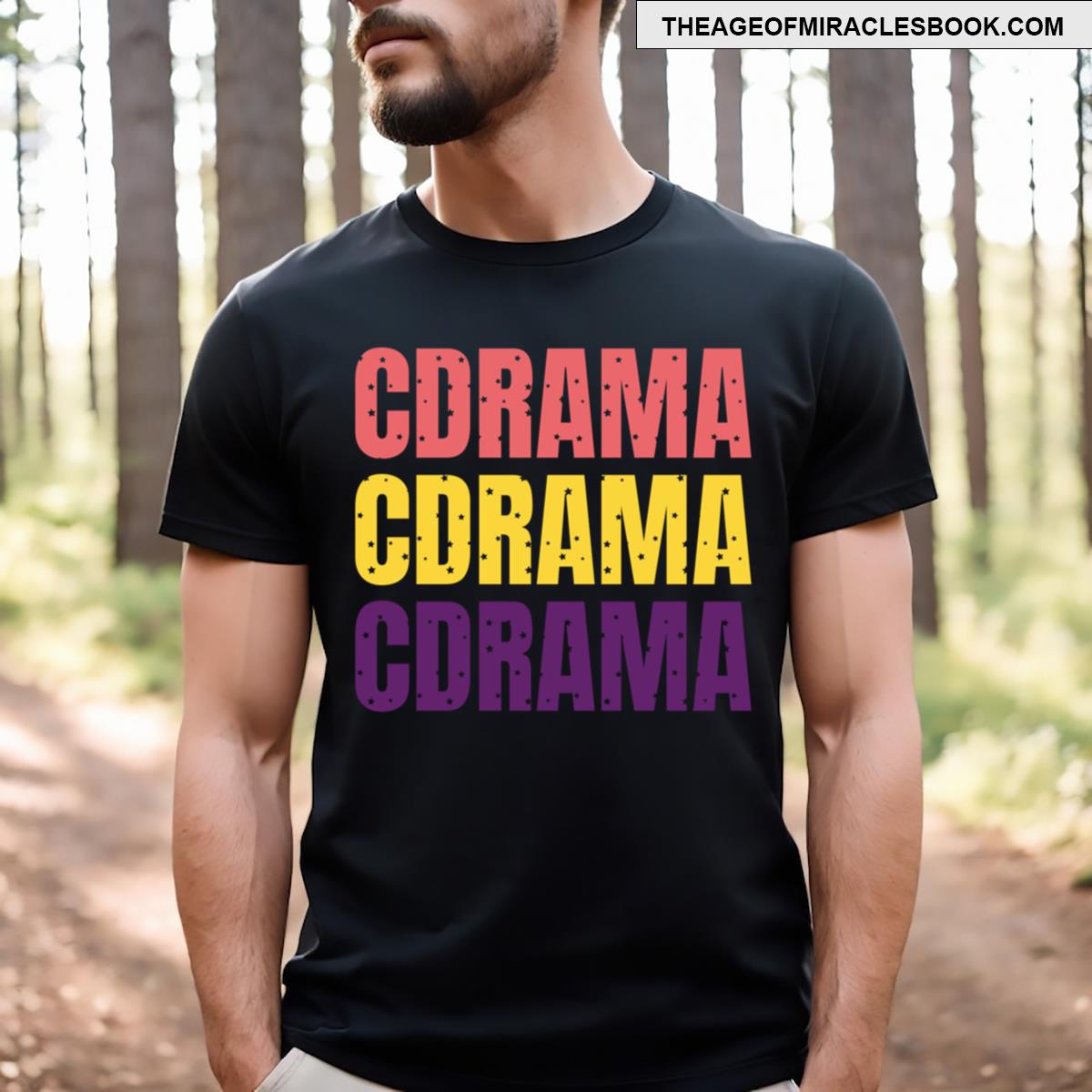 Cdrama Bold Vintage Typography Design T-shirt