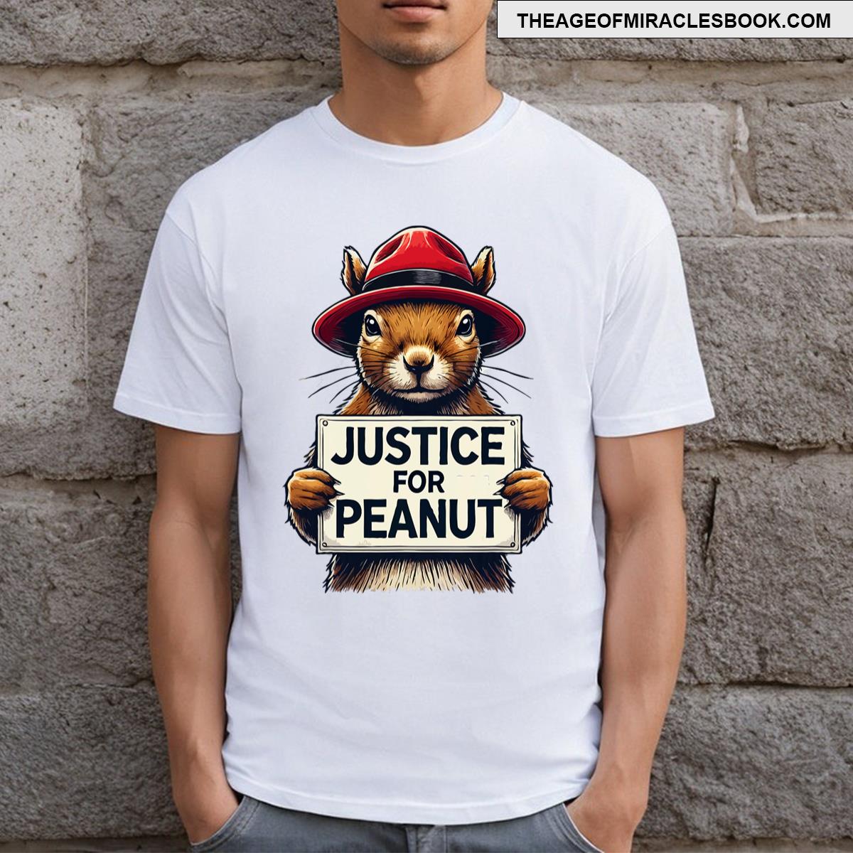 Justice For Peanut The Squirrel Wanted T-shirt