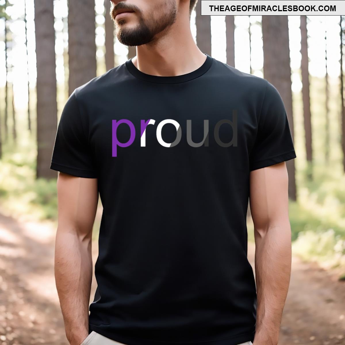 Proud Text Asexual T-shirt
