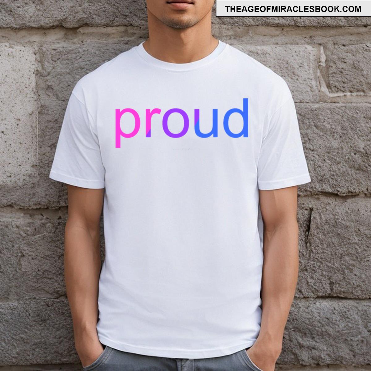 Proud Text Bisexual T-shirt