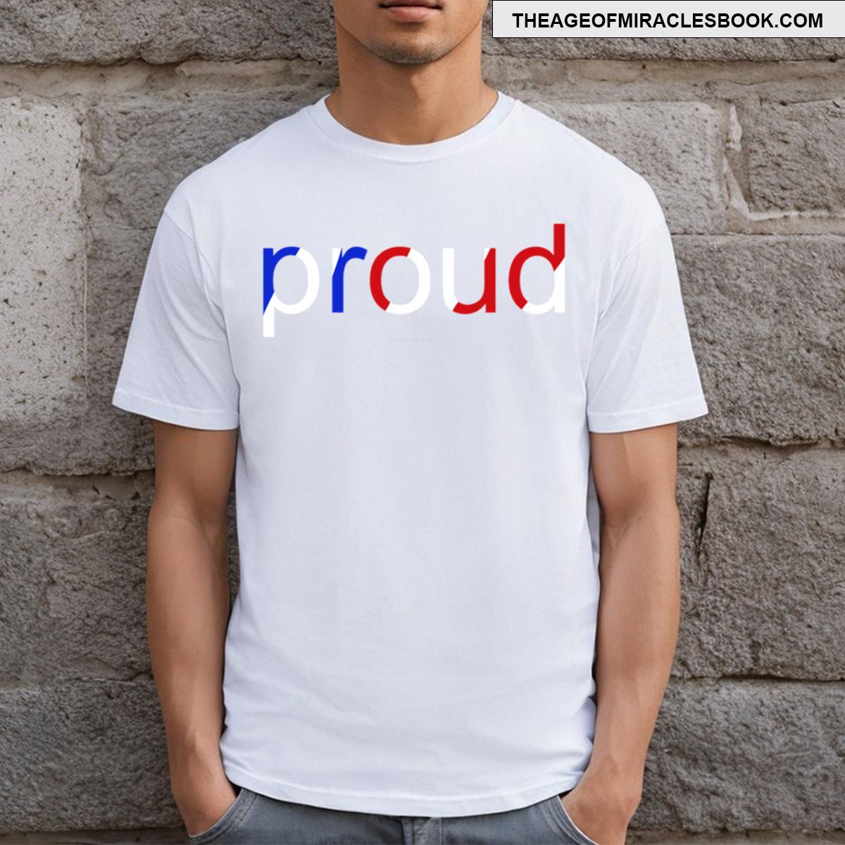 Proud Text United States T-shirt