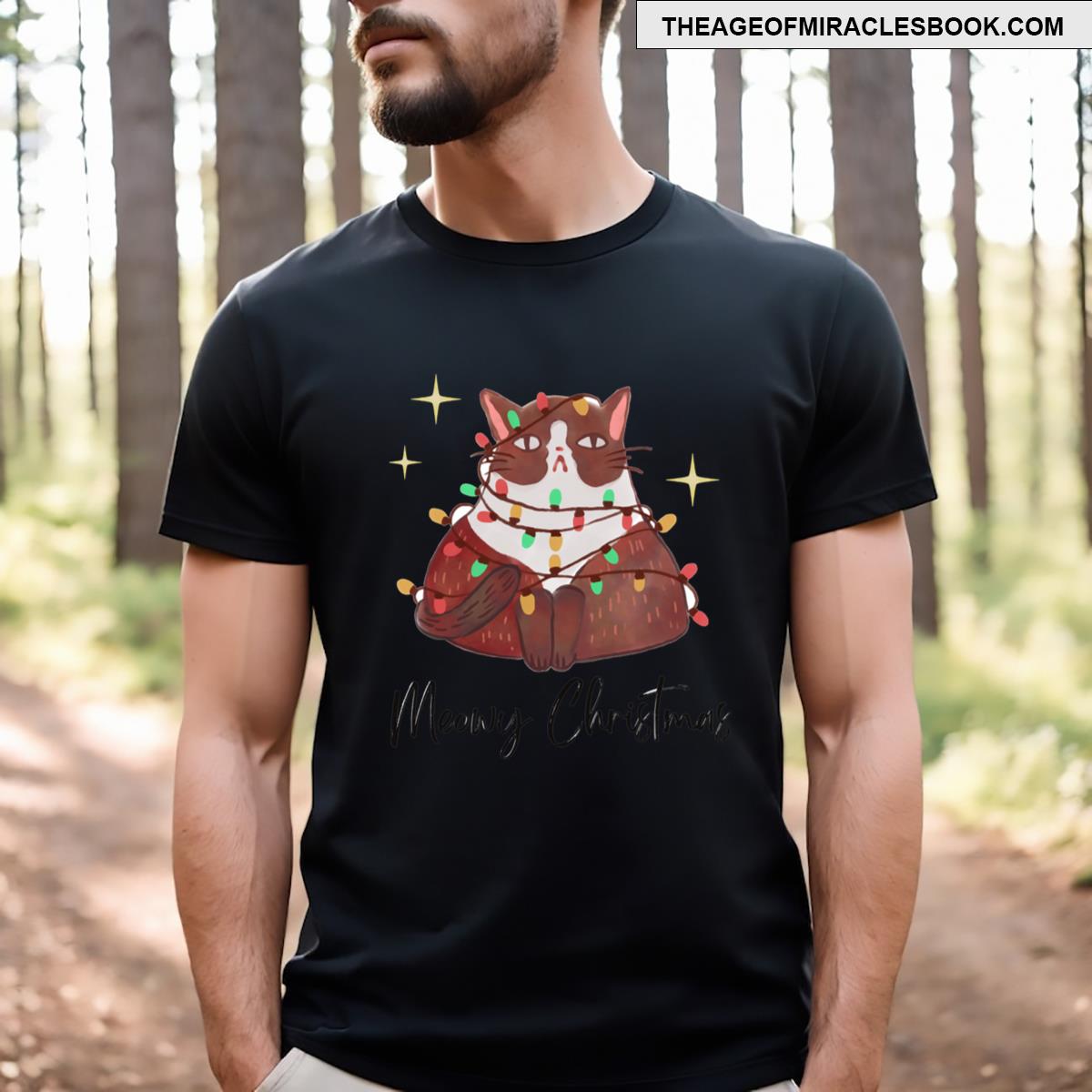 Meowy Chirstmas T-shirt