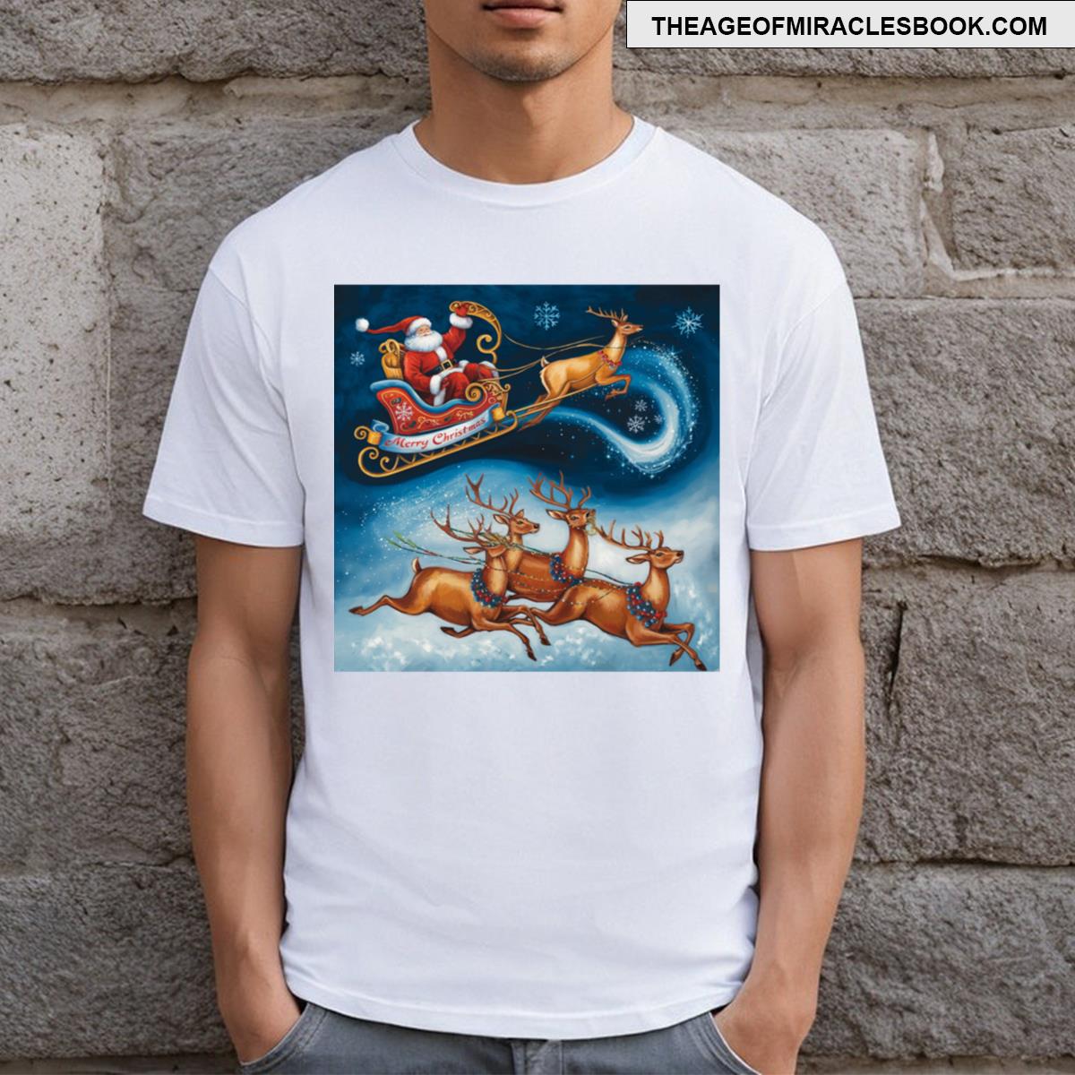 Christmas Santa Sleigh T-shirt