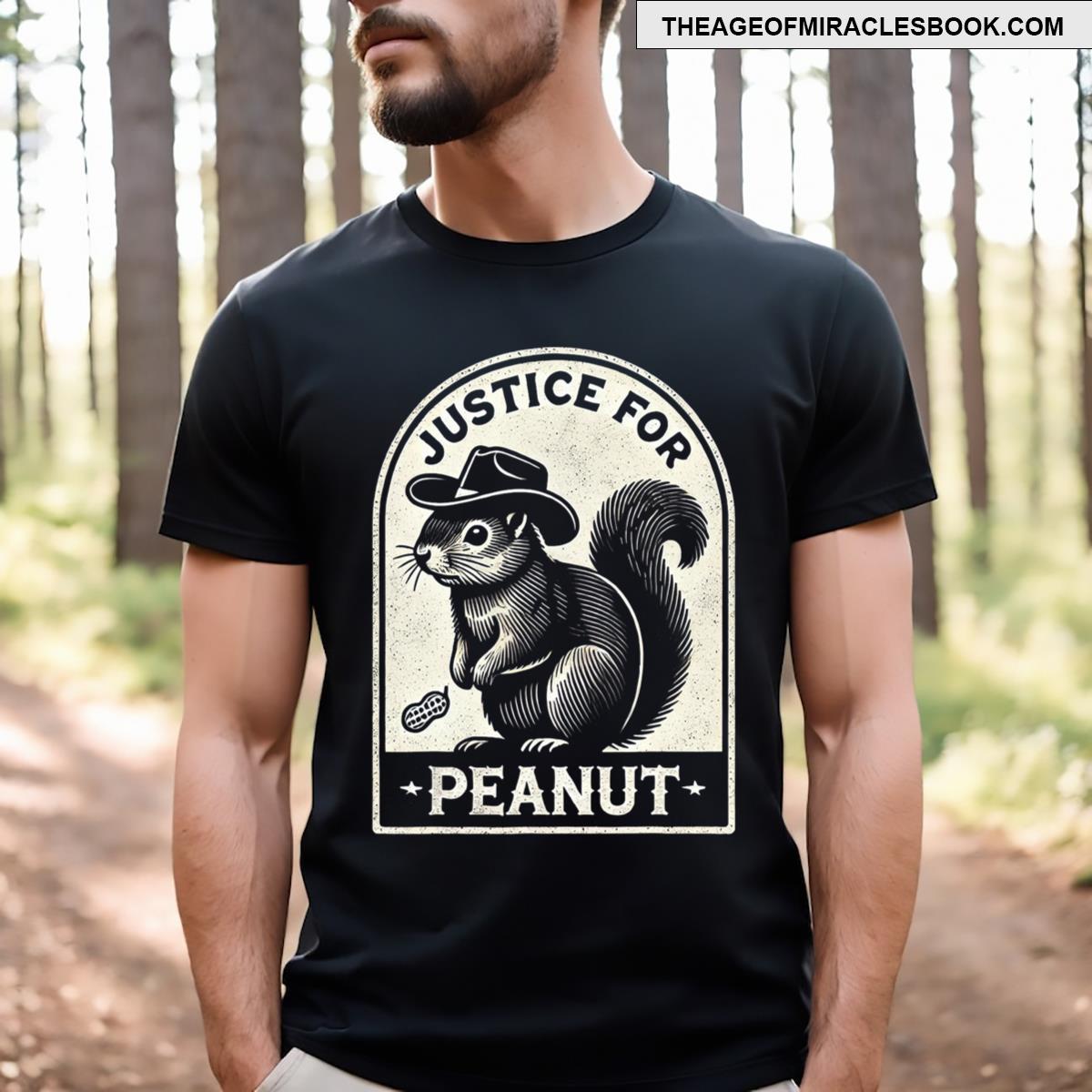 Justice For Peanut The Squirrel Tee Peanut Squirrel Wanted T-shirt