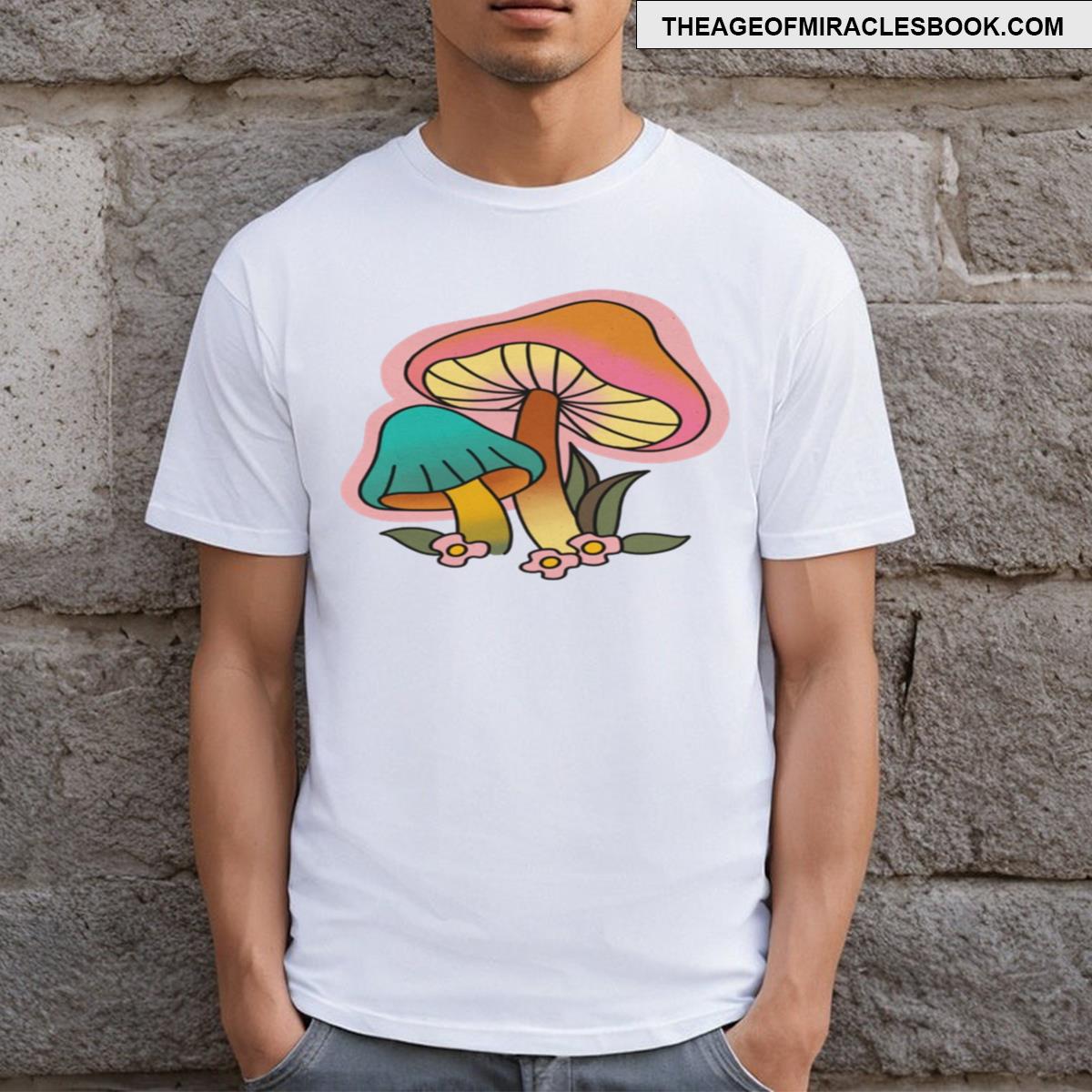 Retro Psychedelic Mushrooms T-shirt