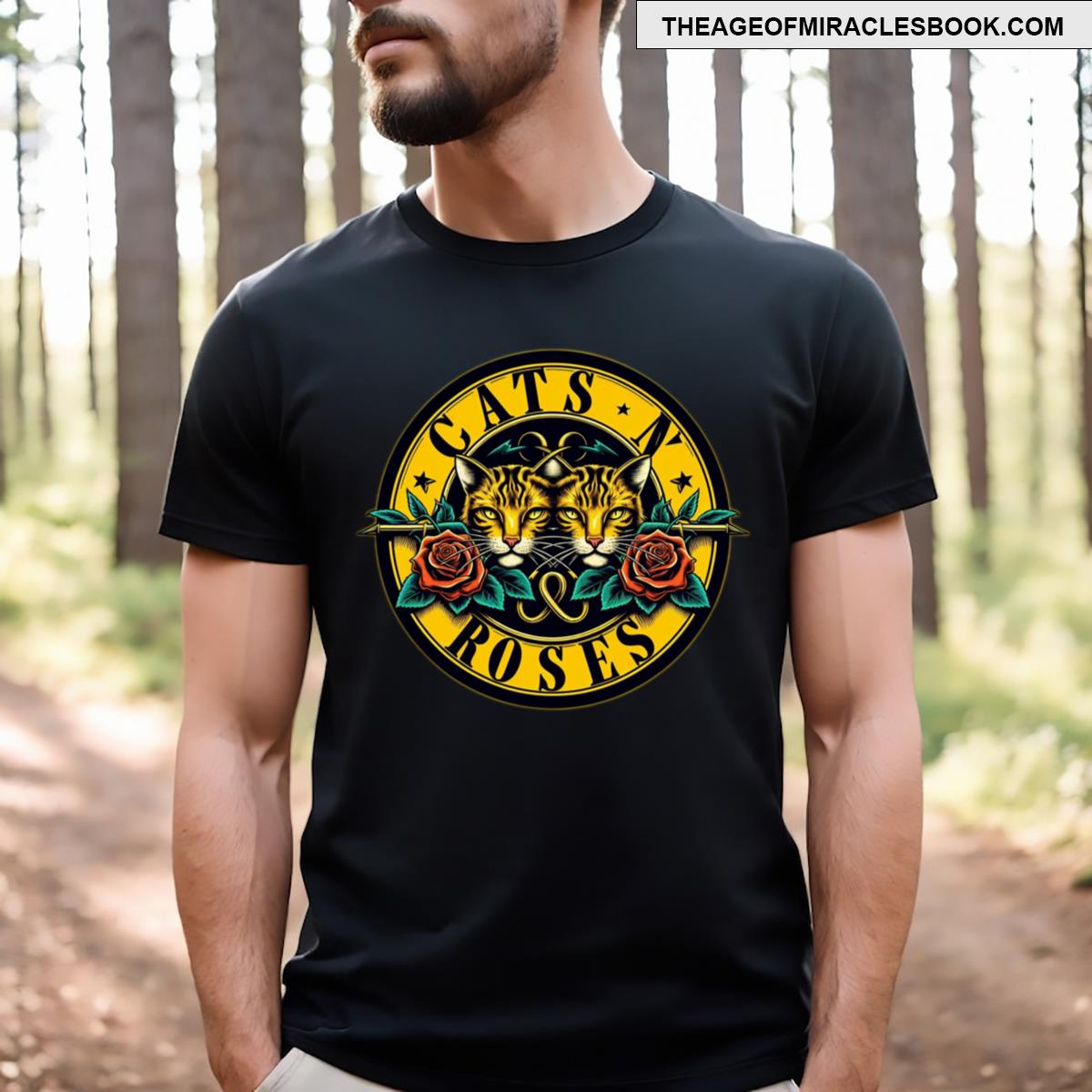 Cats N Roses T-shirt
