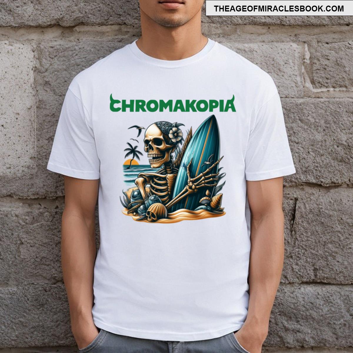 Chromakopia Skeleton Surfer Art T-shirt