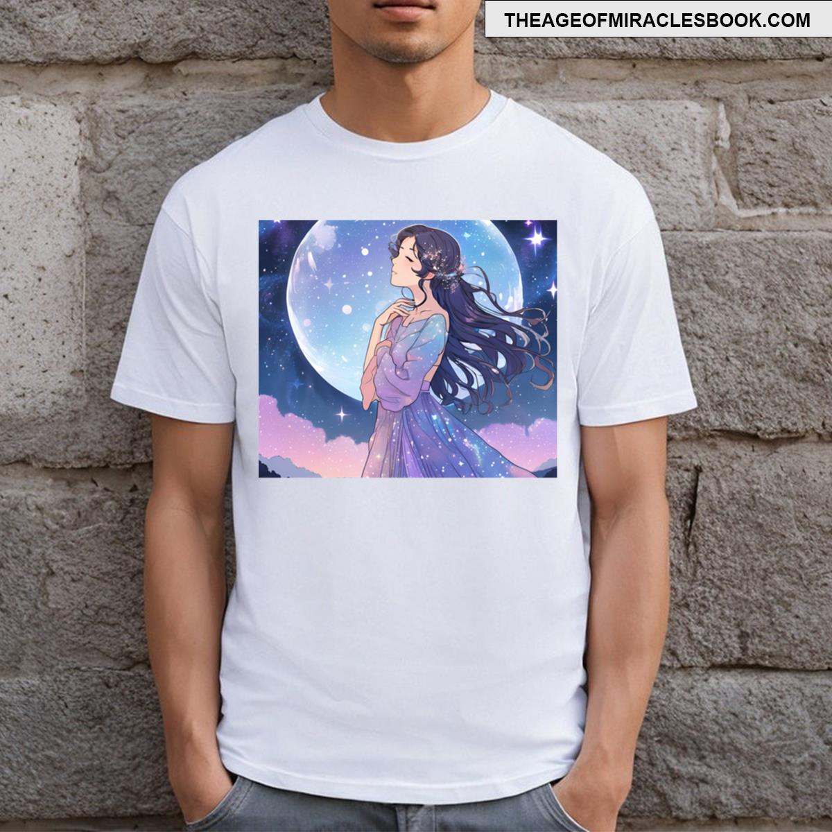 Cosmic Reflection Under Moonlight T-shirt