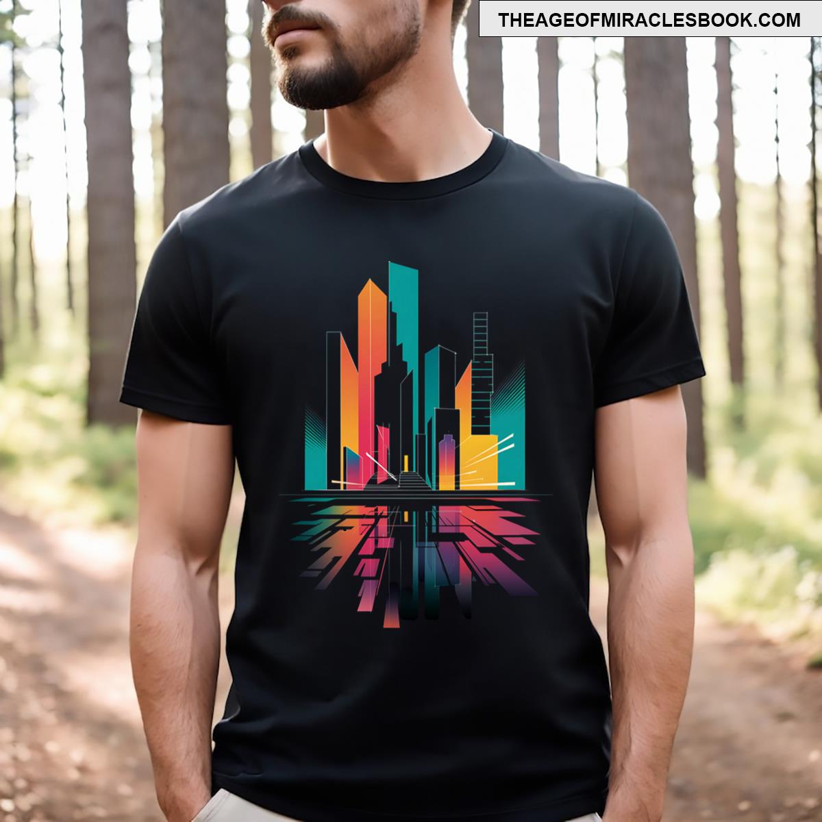 Neon Cityscape Chromakopia T-shirt