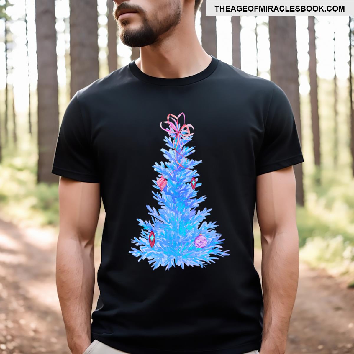 Blue Christmas Tree T-shirt