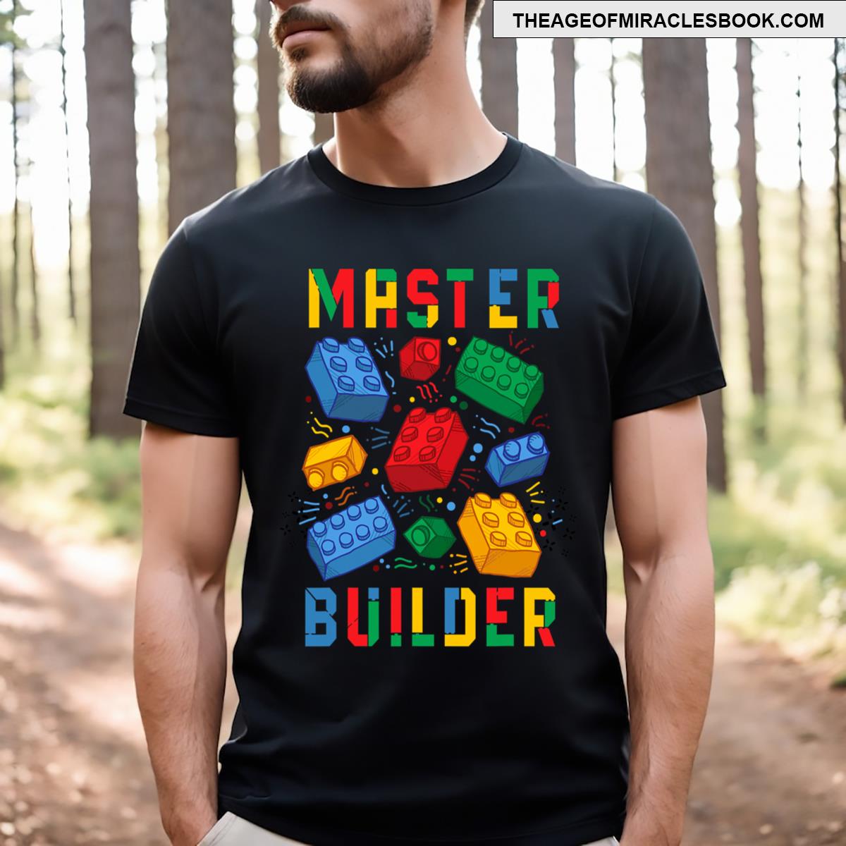 Brick Builder Funny Blocks Building Master Builder T-shirt