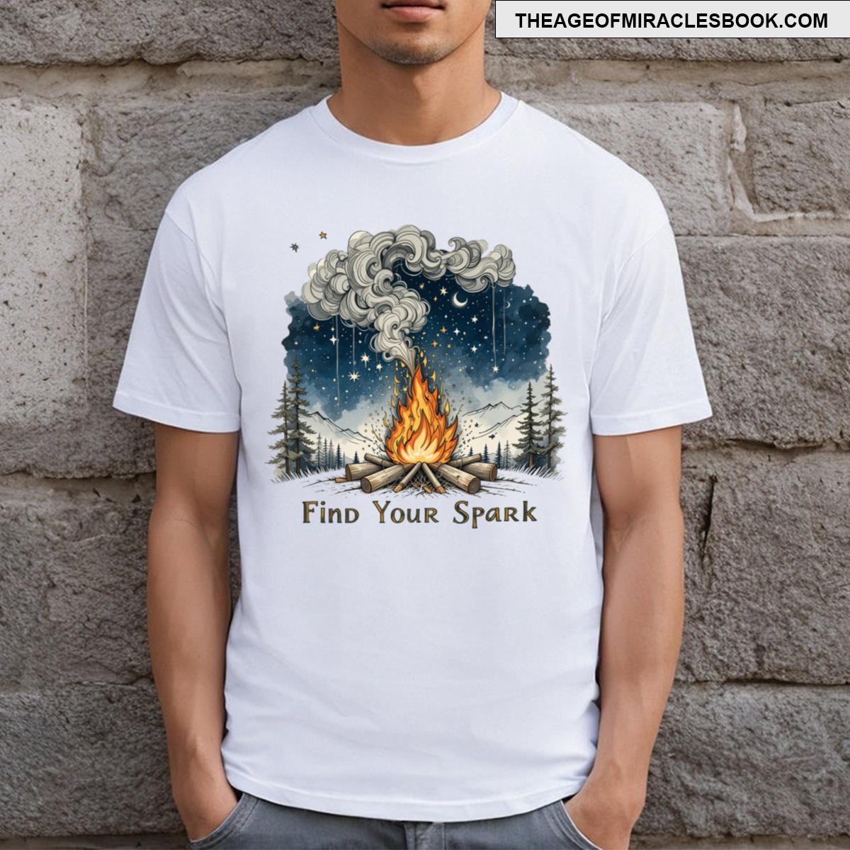 Find Your Spark Campfire T-shirt
