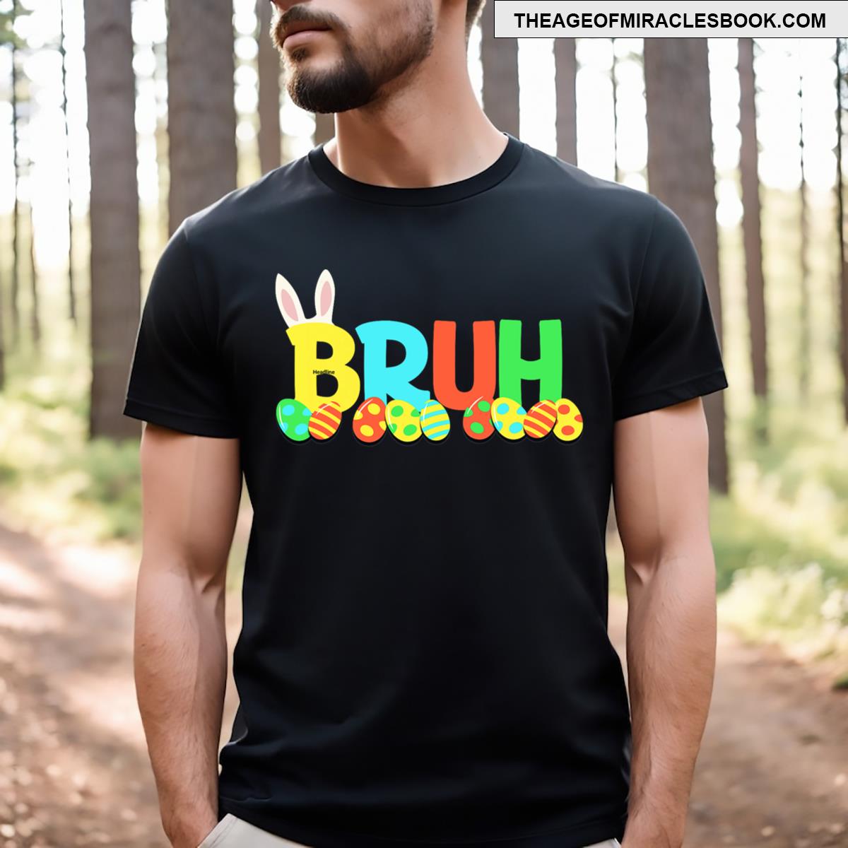 Bruh Easter Teens Boys Kids Easter T-shirt