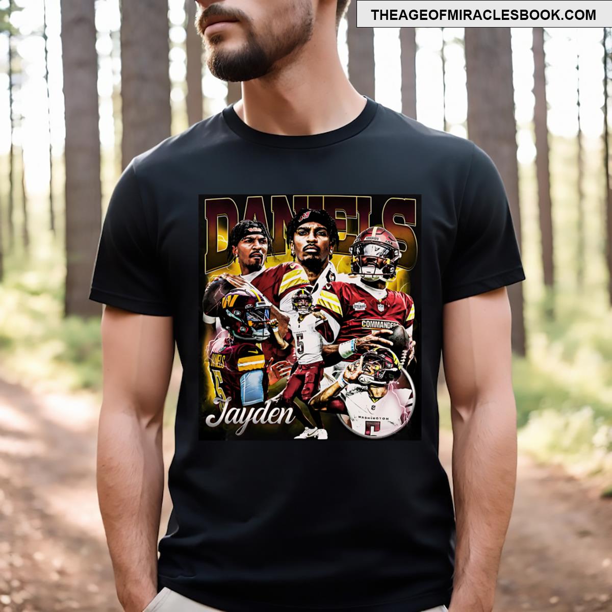 Jayden Daniels Design 90s Graphic Tee T-shirt