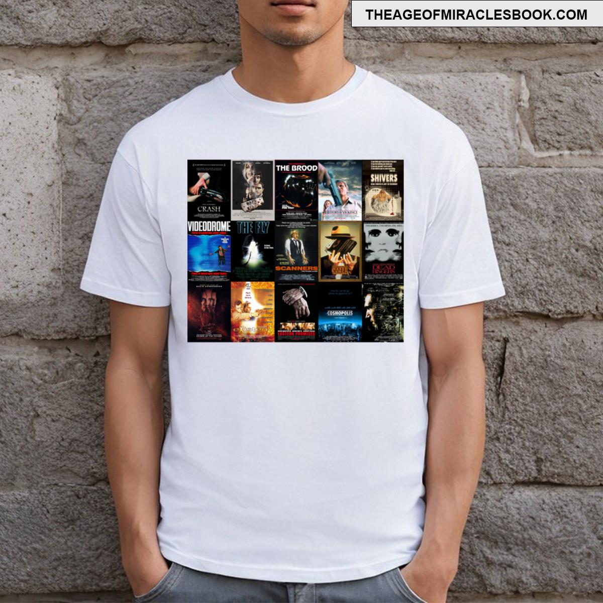 David Cronenberg Movie Poster Collage T-shirt