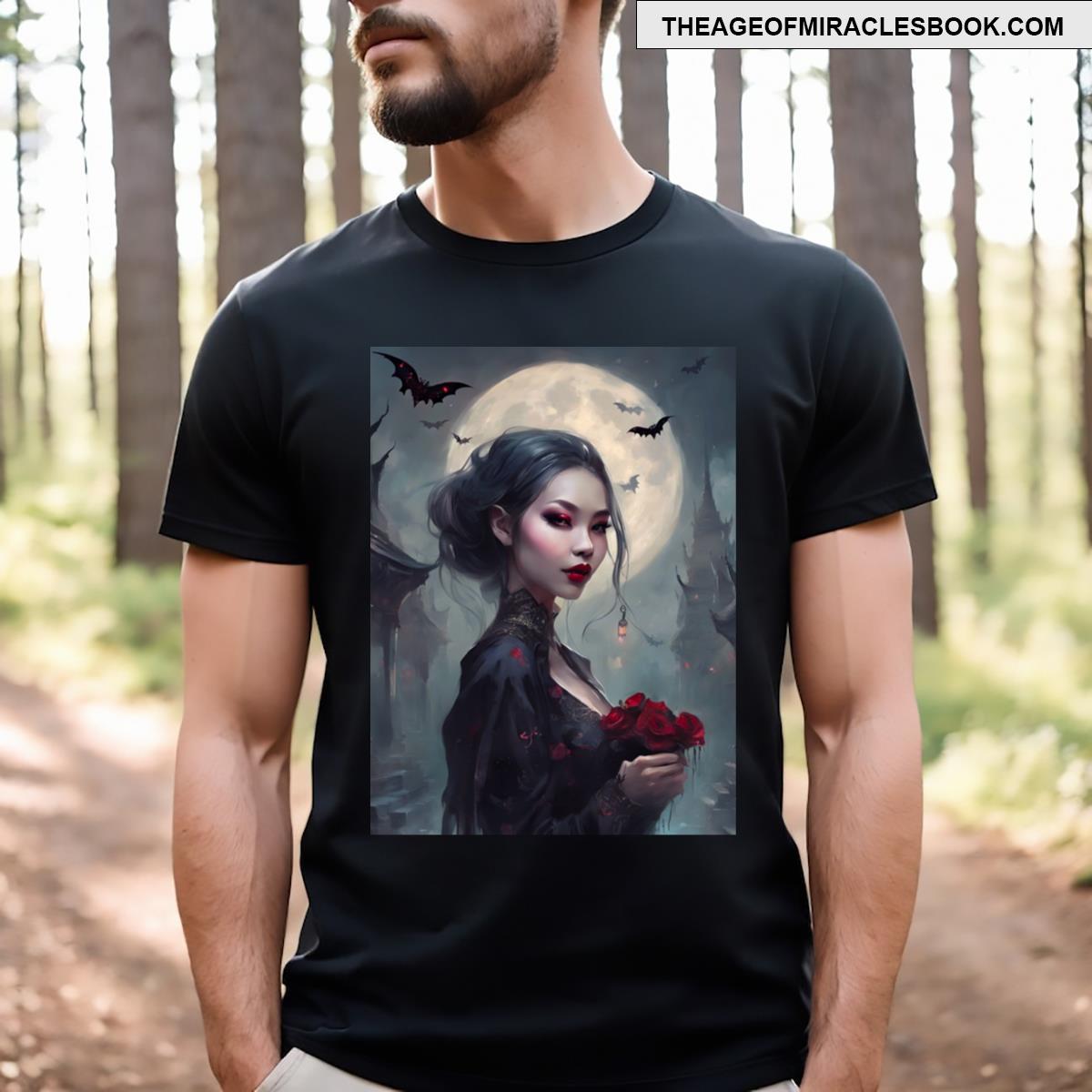 Mystical Vampire Under The Moonlight T-shirt