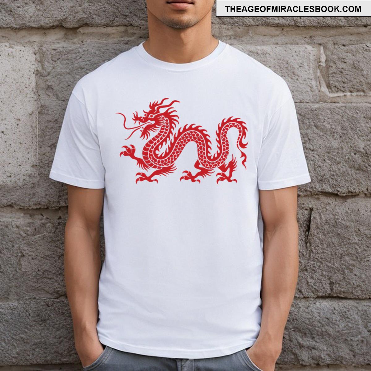 Red Chinese Dragon T-shirt