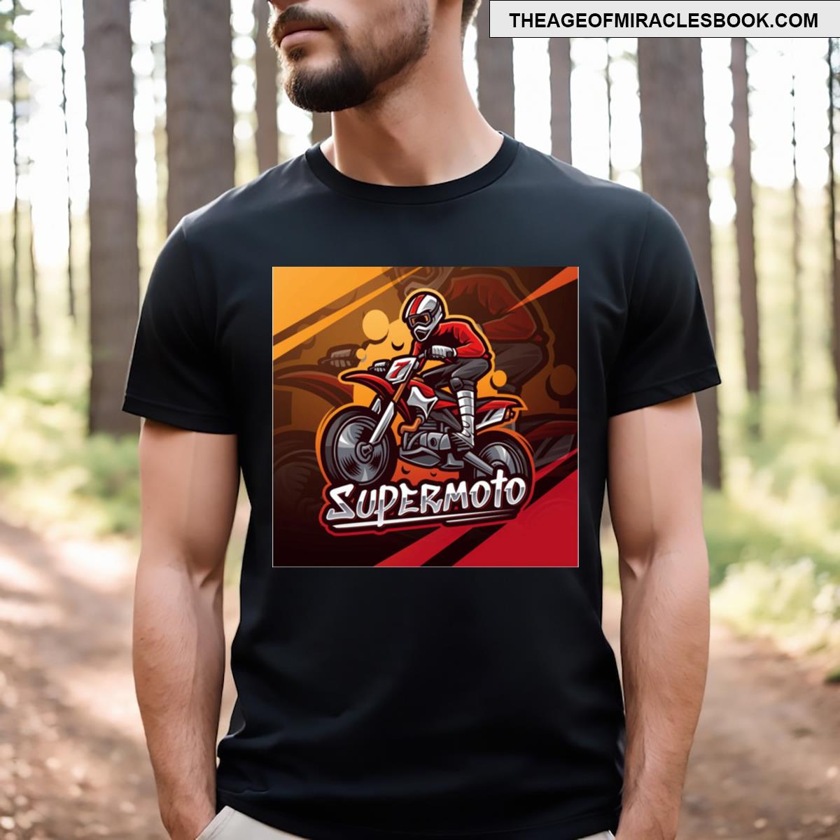 Super Moto Rider Mascot T-shirt