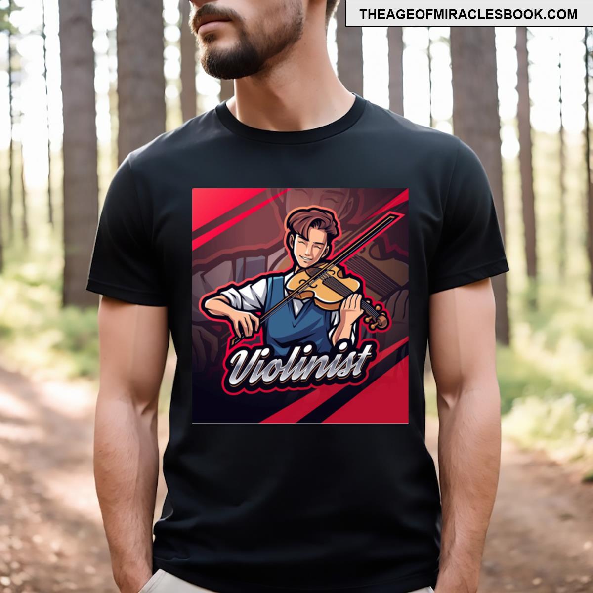 Violinist Mascot T-shirt