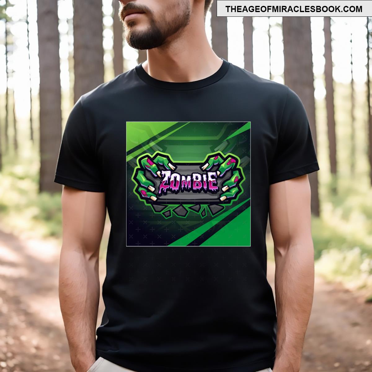 Zombie Mascot Design T-shirt