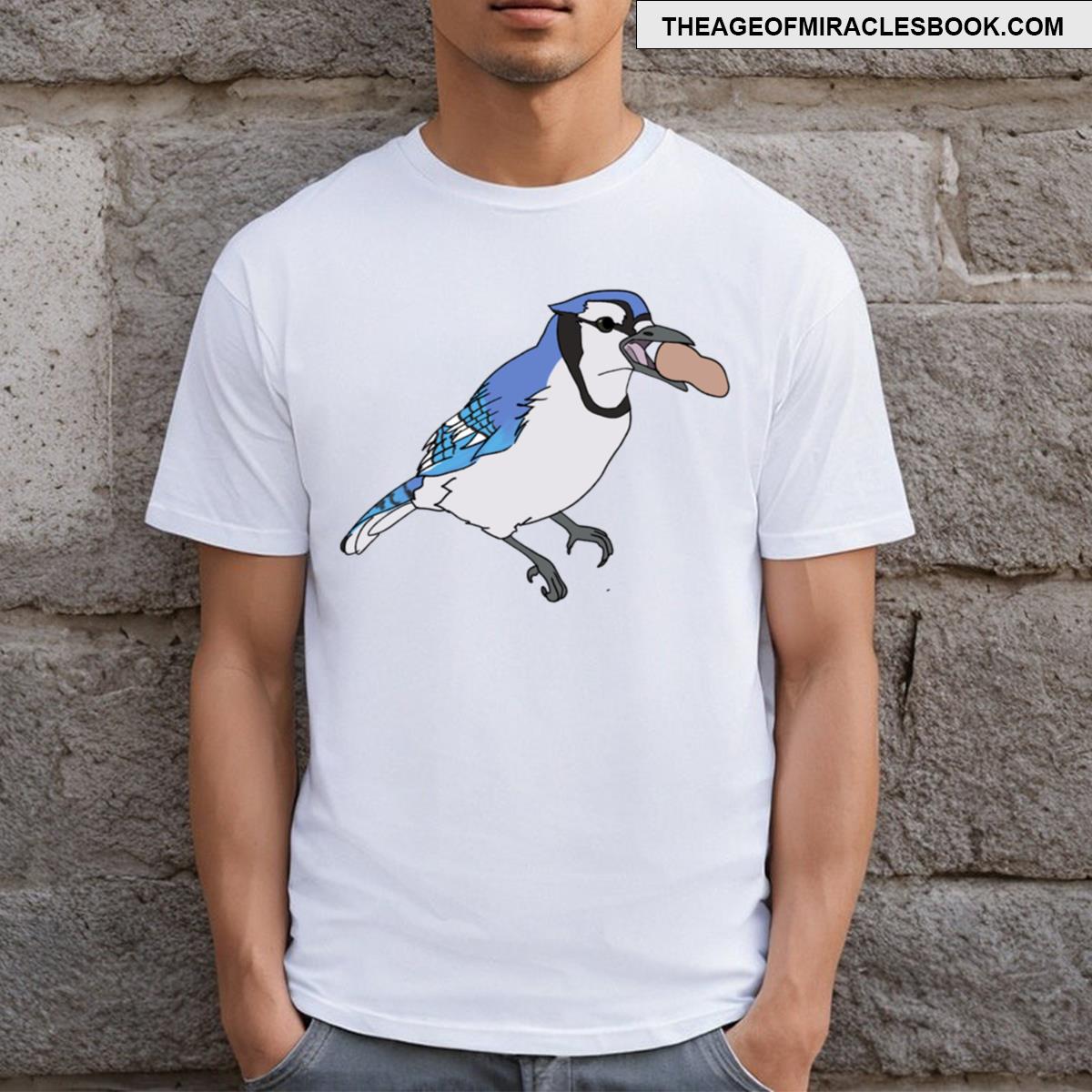 Blue Jay With A Peanut T-shirt